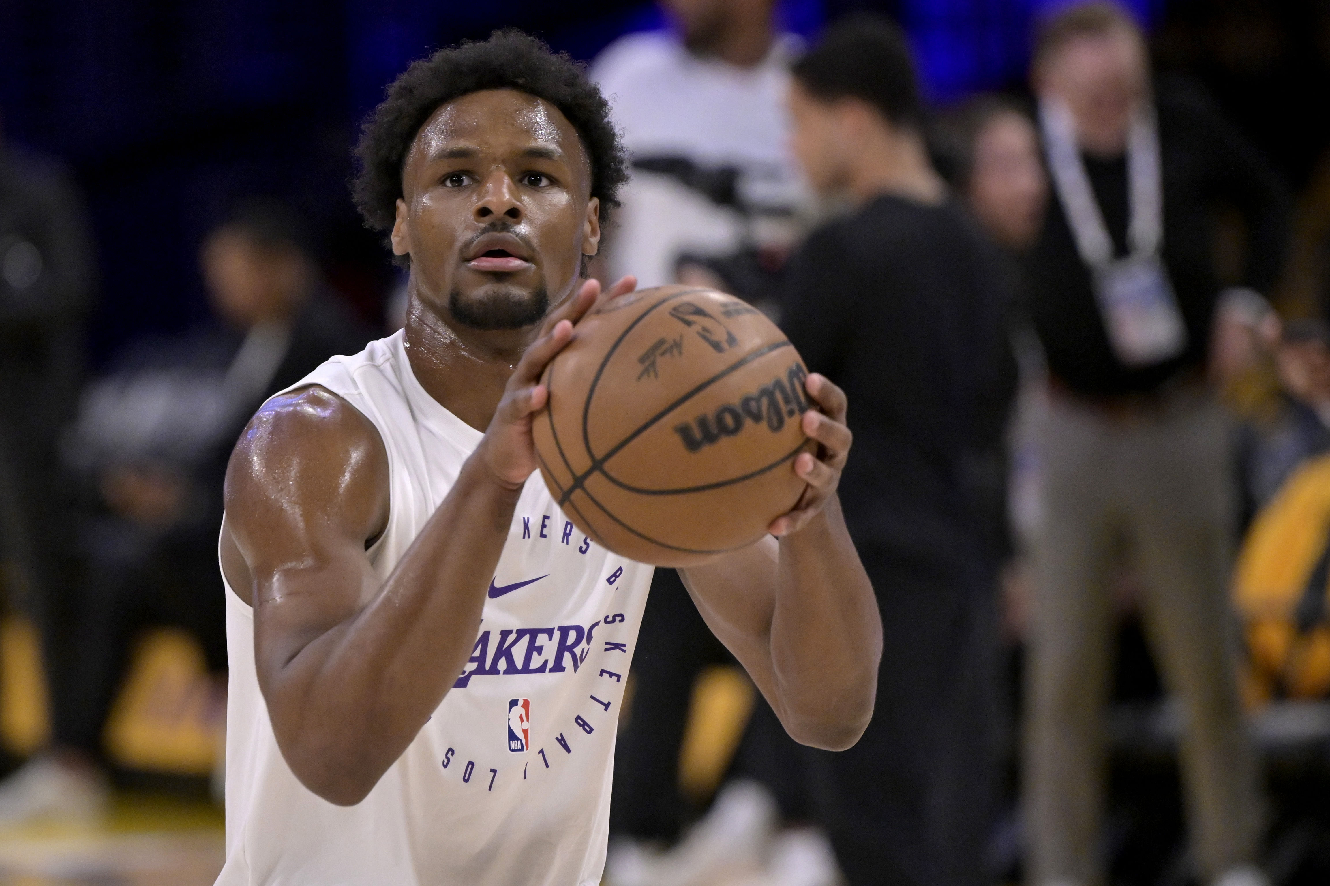 Bronny James spending time with Parker Whitfield during offseason, looking to improve his game on the court. (Photo: IMAGN)
